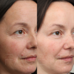 Source: Dr. Moubayed’s practice. Not a guarantee of results. Photos published with informed written consent of patients Female treated with botox to frown lines, crow's feet and forehead